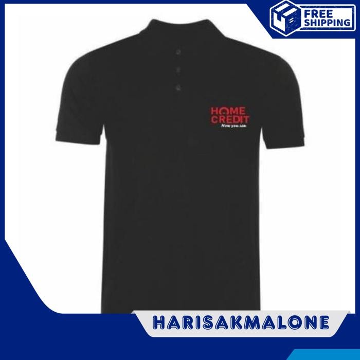 BERKUALITAS TINGGI KAOS POLO SHIRT TSHIRT BAJU KERAH DISTRO HOME CREDIT KAMU BISA POLOS CUSTOM INDON