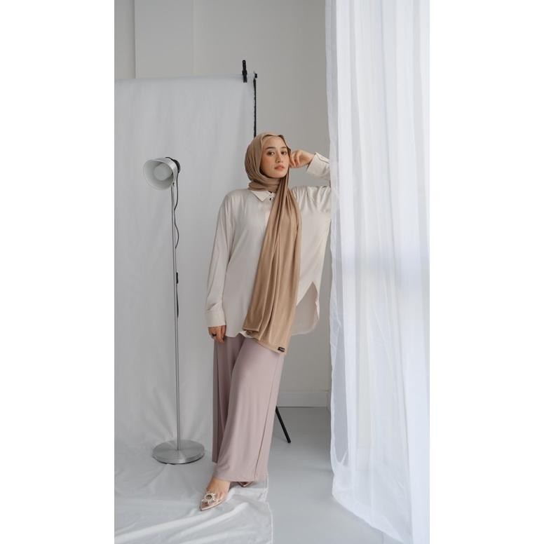 Terlaris Hanza Basic Shawl Miracholecct (Pashmina Cotton Stretch & Cooltech) Ah