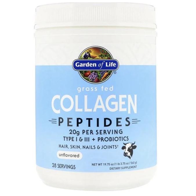 Garden of Life, Grass Fed Collagen Peptides, Unflavored 560 gr