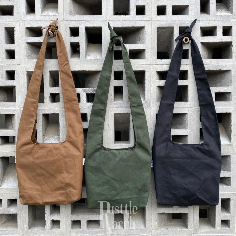 Eelic - Medium Tsuno Bag / Crossbody Bag / Tas Selempang Pria Wanita / Slingbag Canvas / Tas Kanvas 