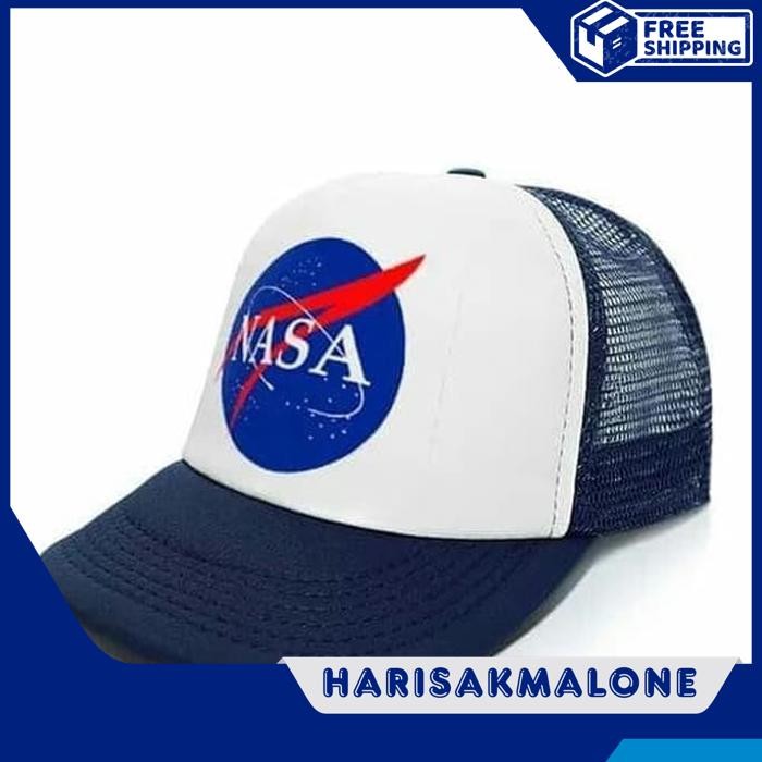 BEST SELLER TOPI TRUCKER JARING DISTRO HAT CAP PRINT NASA POLOS CUSTOM INDONESIA ASTRONOT LUAR ANGKA