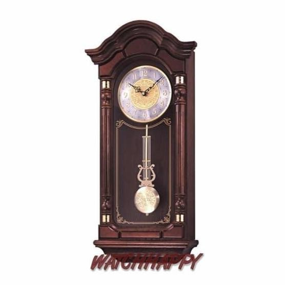 SEIKO ORIGINAL100% QXH004B Classic Dual Chime Wooden Wall Clock QXH004