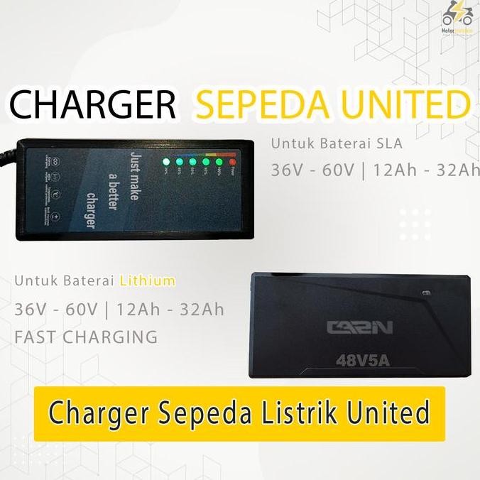 Charger Sepeda Listrik United BARU