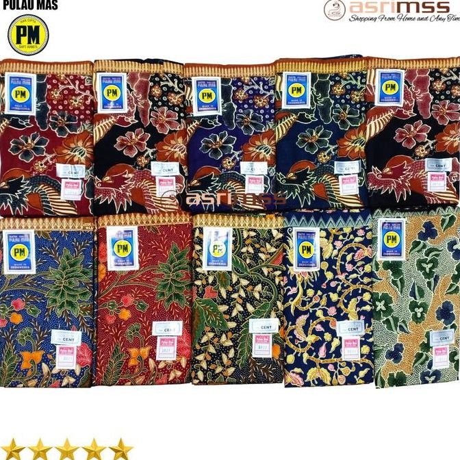 Kain Jarik Batik PM Biru Pulau Mas Bahan Katun Premium Berkualitas Original KOKO