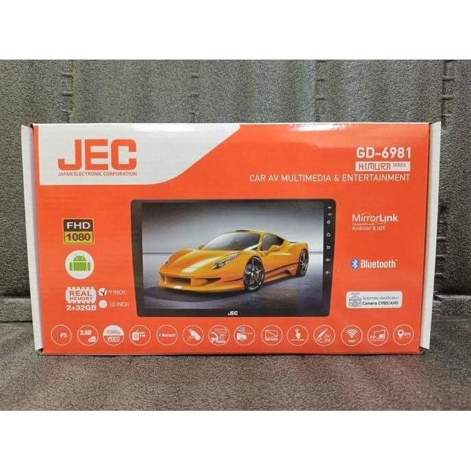 Head Unit Android 9Inch/10Inch Jec Gd-6981 Ram 2/32Gb