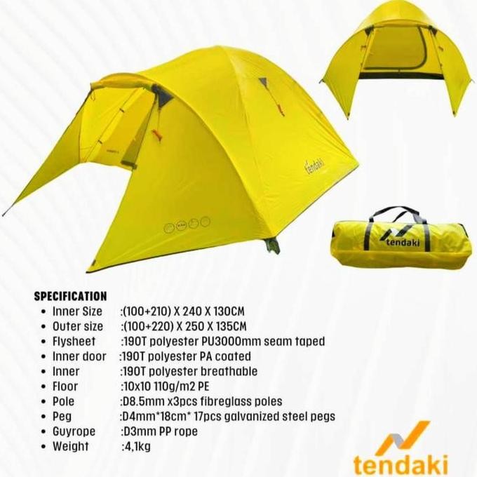 tenda borneo 4 limited edition merah 25 th tenda camping outdoor