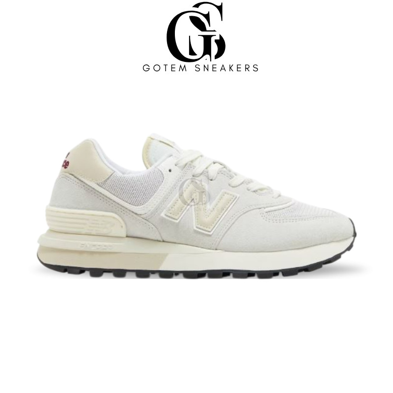 GOTEMSNEAKERS. – Sepatu NB 574 Legacy Silver Beige Sneakers Authentic