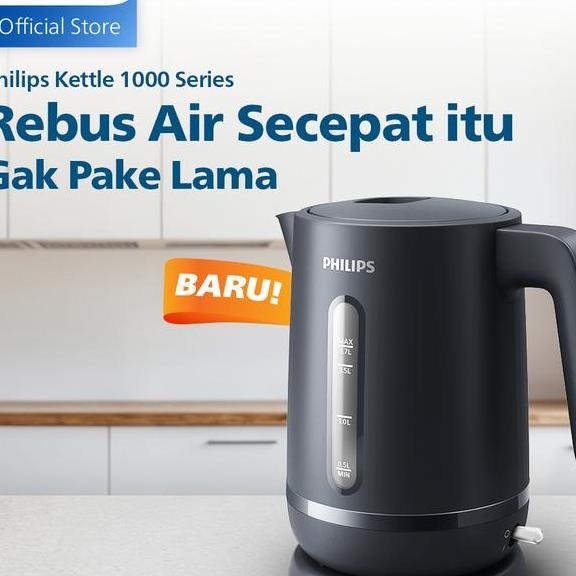Philips Kettle Teko Listrik Hd931492 Hitam Philips Teko Pemanas Air Listrik 1.7 Liter