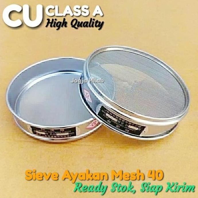 Test Sieve Mesh 40 Ayakan Mesh 40 Stainless Steel SMR