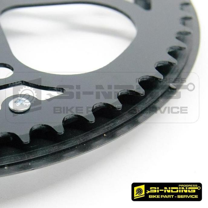 Gear Crankset Crank Gir Gear Sepeda Lipat Seli Fixie Mtb 52T 52 T Arm 165 Mm Eterna