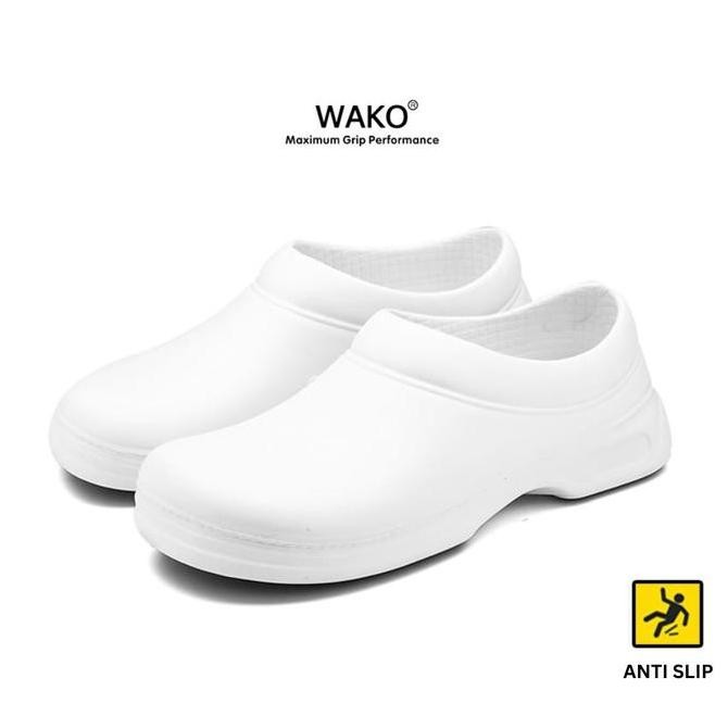Sepatu Kitchen Wako Chef Safety Shoes Kitchen Wako #9031 Putih