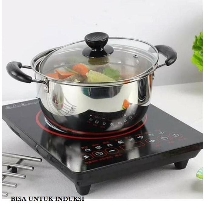 Panci Set 5 Susun Tutup Kaca / Panci Set 5 Stainless Steel