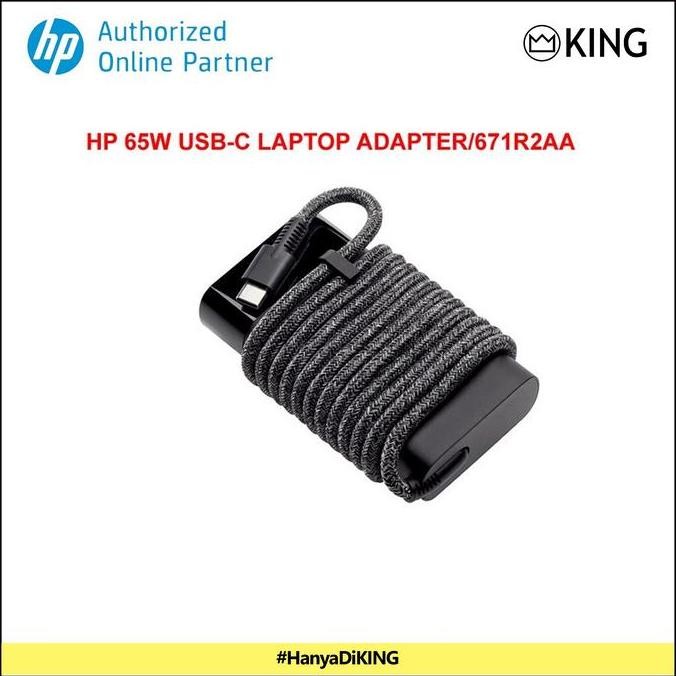 * HP 65W USB C Charger Adaptor Laptop Garansi Resmi *