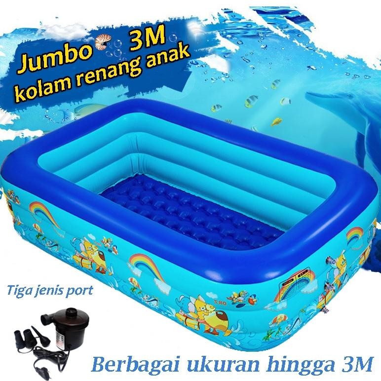 Kolam Renang Anak Jumbo 3M Murah Inflatable Swimming Pool Playground kolam renang keluarga dewasa Mu