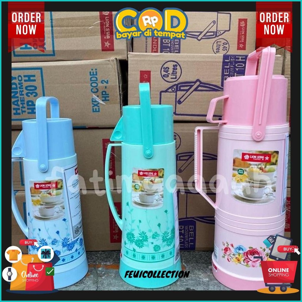 Lion Star Thermos Air Panas Vacuum Flask 0.45 0.65 1.2 Liter Termos Air Panas Kecil / Termos Piknik 