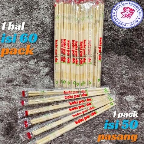 Sumpit Bambu Koki Panda 60 pack