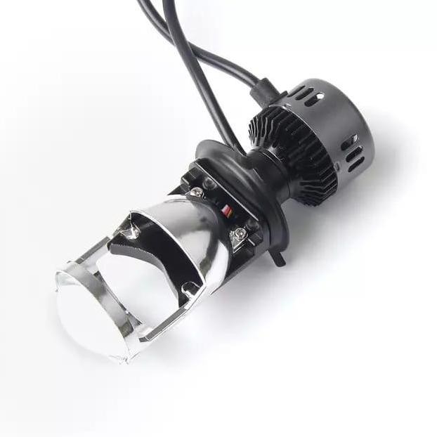 NEW - Mini Projector Led H4 Cahaya Kuning Car Lampu