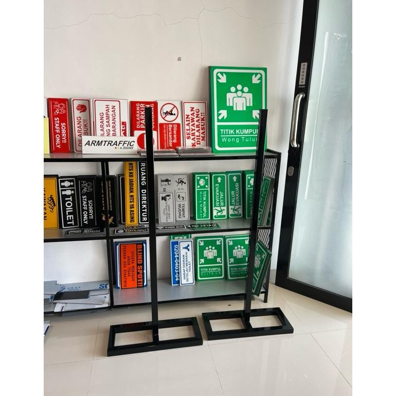 PROMO (HANYA TIANG) TIANG RAMBU TOKO, RAMBU MASUK,KELUAR DLL 120 CM