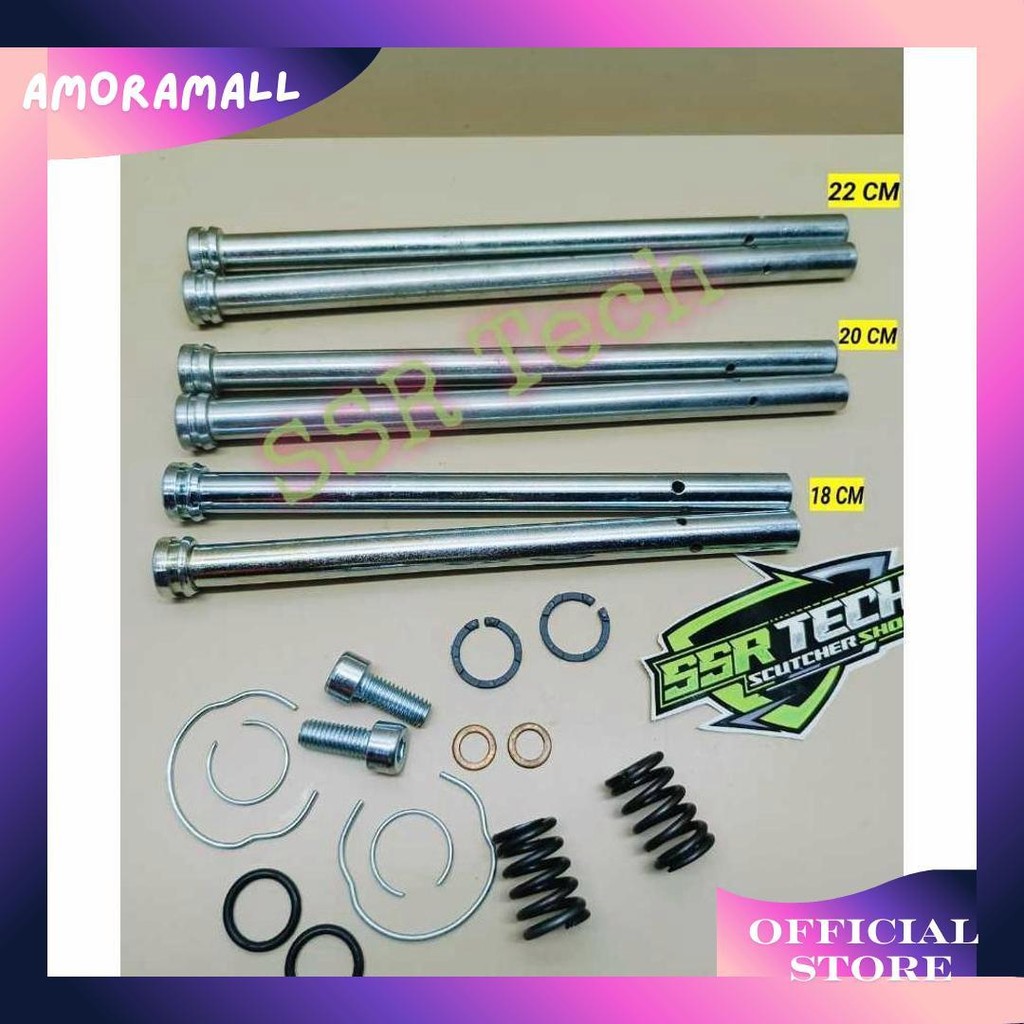 Suling Shock Depan Beat Vario Scoopy Modif Tinggi Tanpa Sambungan Las Pnp Win Supra Ori