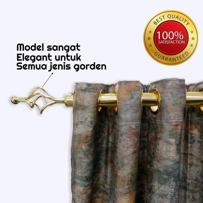 Promo NEW Besi Gorden Full Set/Batang Hordeng/Tiang Gorden/Rel Gorden/Besi gorden Tiang/gorden Tongk