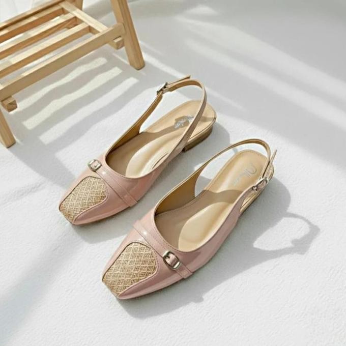 Promo Vieshop97 Sepatu Flatshoes Wanita jaring Sofia Mashea Mesh Mary sandal  flat  heels COD