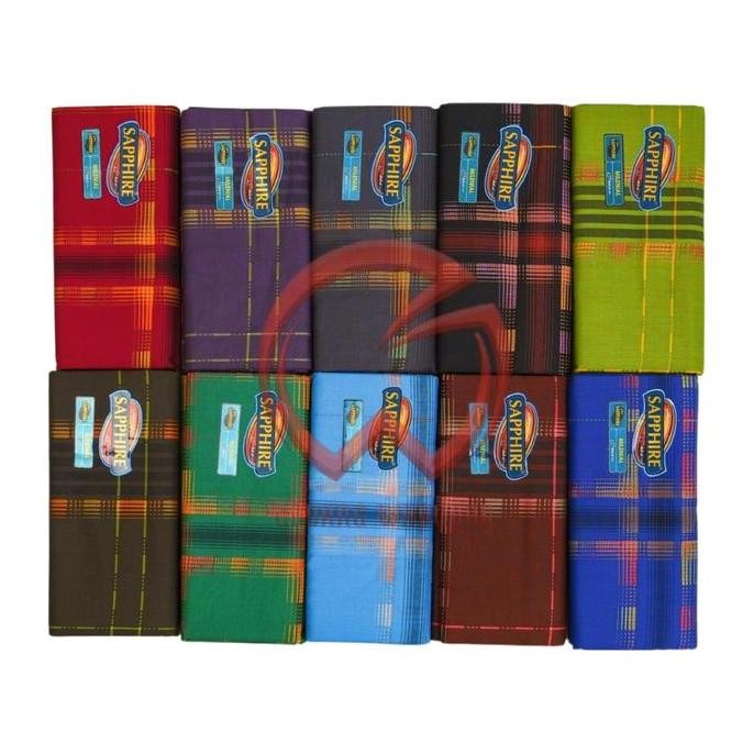 READY STOCK GROSIR 10 PCS SARUNG SAPPHIRE MOTIF MILENIAL 
