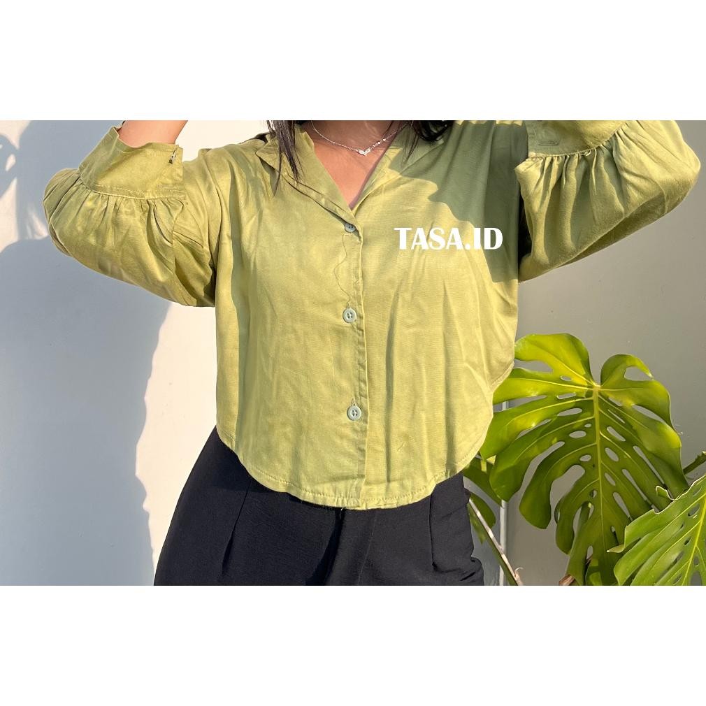 Terlaris Tasa.Id | Kemeja Puff Chia | Atasan Wanita Ke-72
