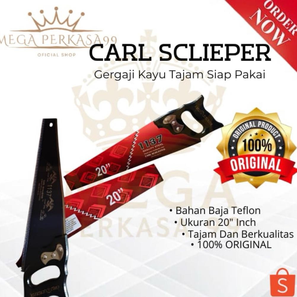 PROMO Graji Kayu CARL SCHLIEPER 1137 20 Inch Gergaji Kayu Cap mata Original Geraji Kayu