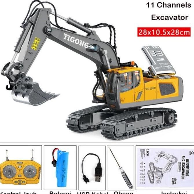 Mobil remot RC Excavator Bego Mainan remote Control