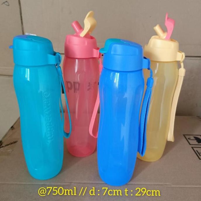 botol tupperware//Eco Bottle straw 750ml