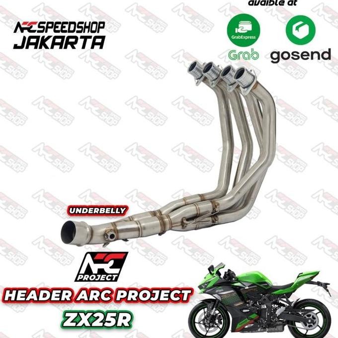 KNALPOT ARROW PRO RACE TITANIUM + HEADER ARC PROJECT ZX25R FULLSYSTEM