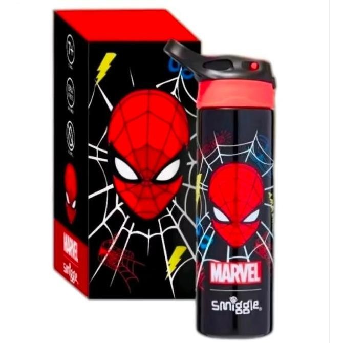 Smiggle Spiderman Black Box Botol Minum Anak Kado Drink Bottle kado