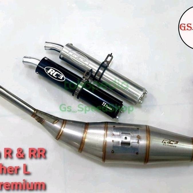 Knalpot RC3 Ninja 150 RR SS R Selenser Silencer TZ Tipe L Perut 39