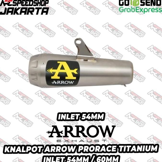 Knalpot Arrow Pro Race Prorace Silencer 54mm / 60mm Titanium Original