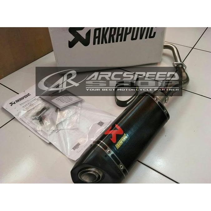 Knalpot Akrapovic ADV 150 Fullsystem Ori Slovenia (Header custom)