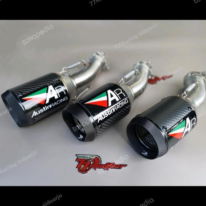 knalpot austin racing slip on zx25rr knalpot slip on zx25r import