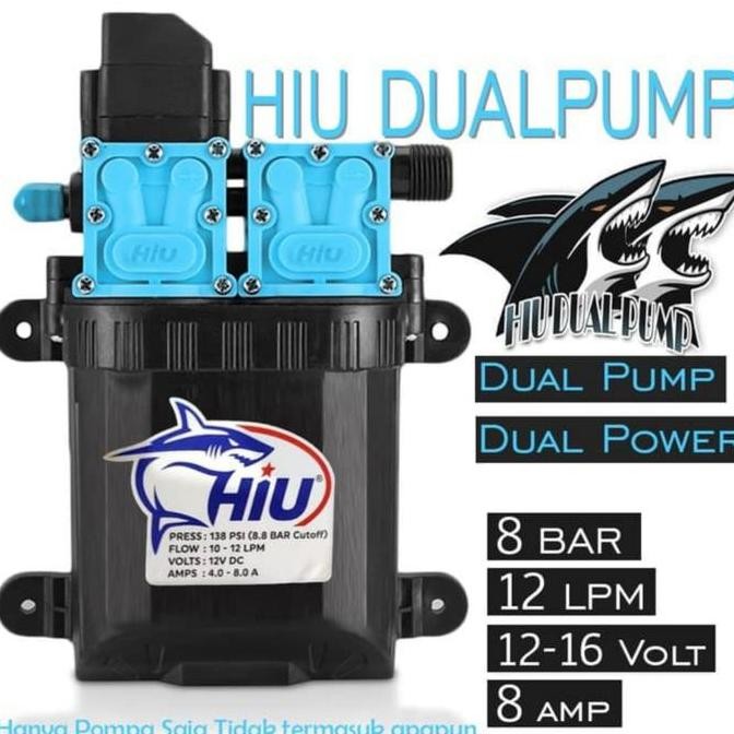 Pompa hiu dc - pompa hiu double pump 12v