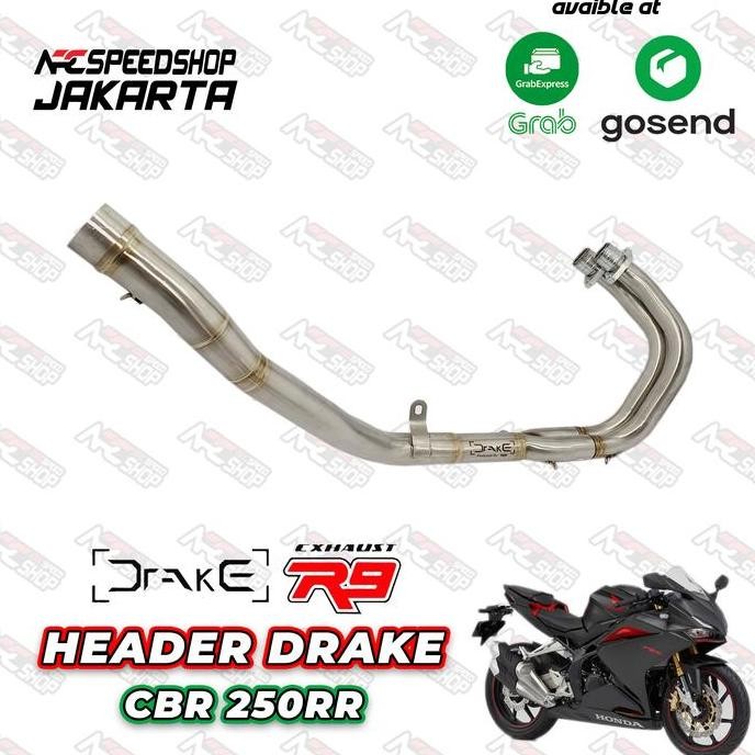 Header Knalpot R9 Drake Honda CBR 250RR Leher Knalpot R9
