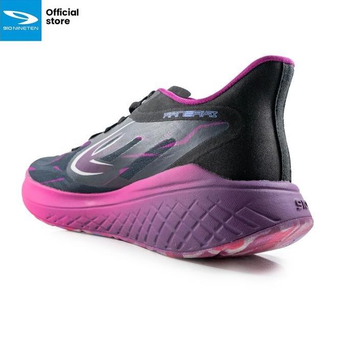 910 Sepatu Lari Kanzaki 2.0 Hitam/Ungu/Magenta
