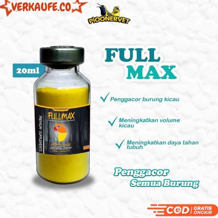 Best Seller Pioonervet - Promo Vitamin Burung Suplemen Lovebird Kenari Kacer Jalak Suren Murai Batu 