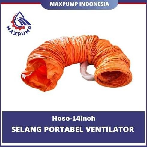 Selang Flexible Ducting Pipa Exhaust Fan 14" Inch 5Meter Selang Portable Ventilator Alat Pertukangan