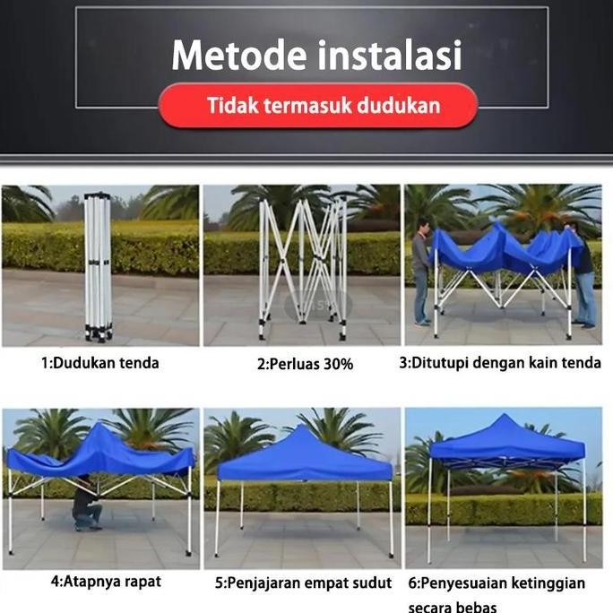 NANSO- Terpal Atap Tenda Atap Tenda Lipat tenda jualan bongkar pasang 3x3 tenda jualan tenda lipat 3