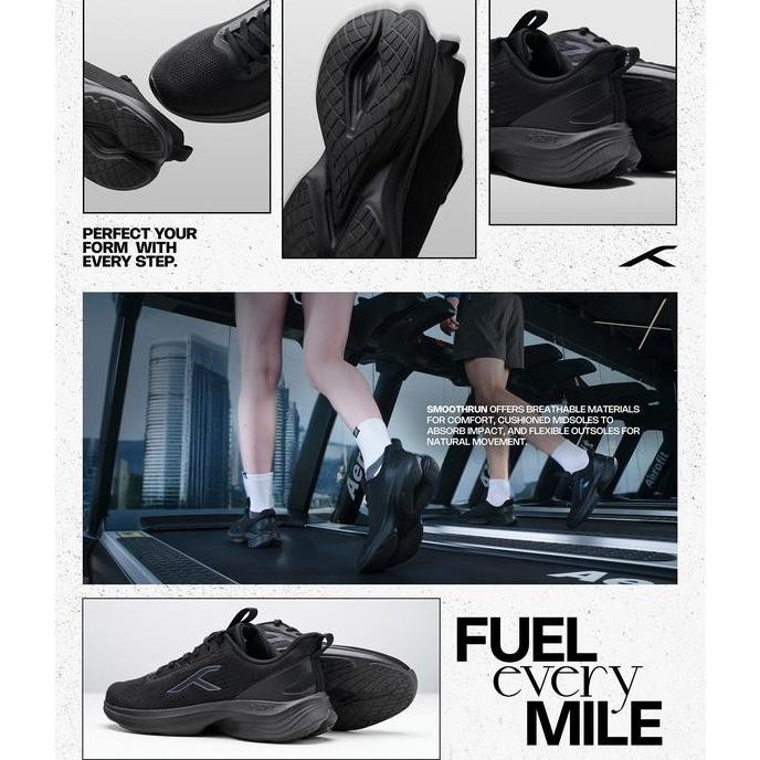 Sepatu Running Lari Merk Hundred Smooth Run Original Sepatu Lari Senam Joging Hundred