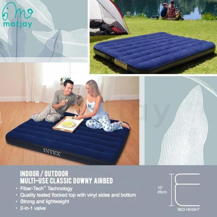 Kasur Angin Intex Durabeam Double Blue Intex 64758