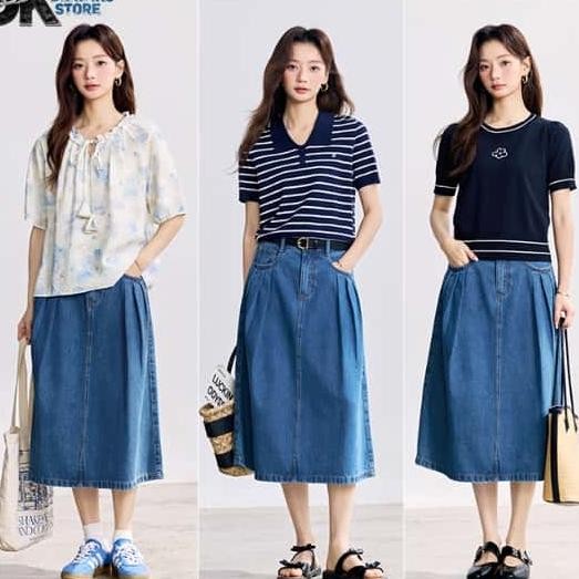 Celana Rok Wanita Pendek Jeans Denim Korean Style