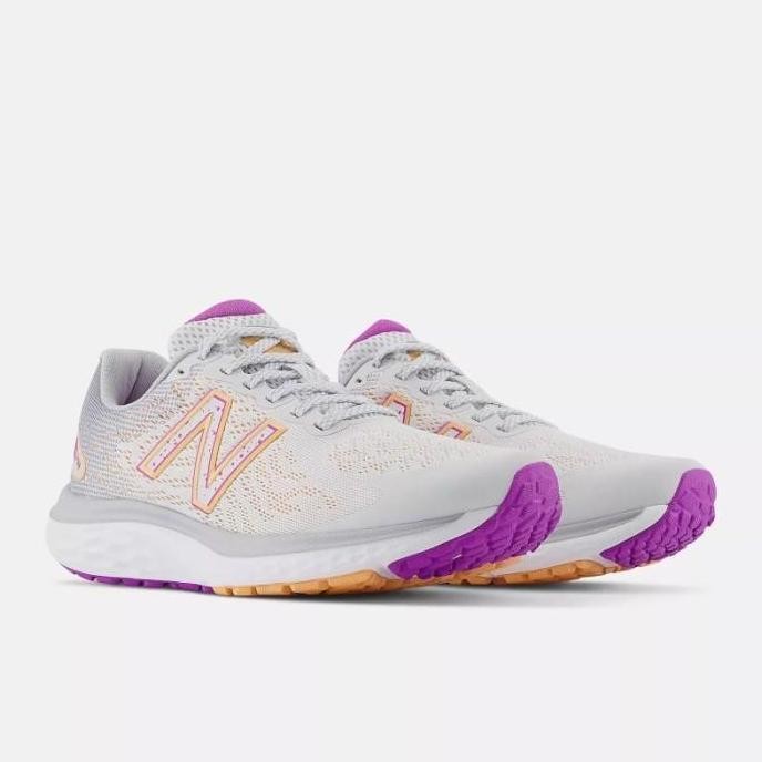 Sepatu Lari Wanita New Balance Fresh Foam 680 V7 Grey Orange Original W680Gn7