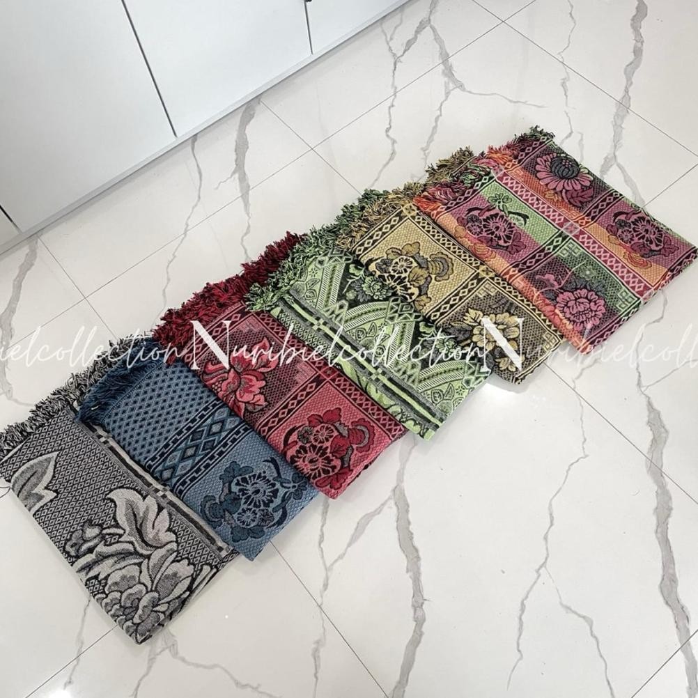 PROMO HAMBAL RAJUT Karpet Rajut Souvenir Haji Karpet Lantai 180x220cm Mini Hambal Hajatan Karpet Kai