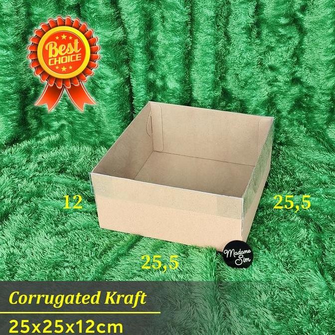 BOX MIKA - DUS KUE - KOTAK - KARDUS 25x25x12 CM