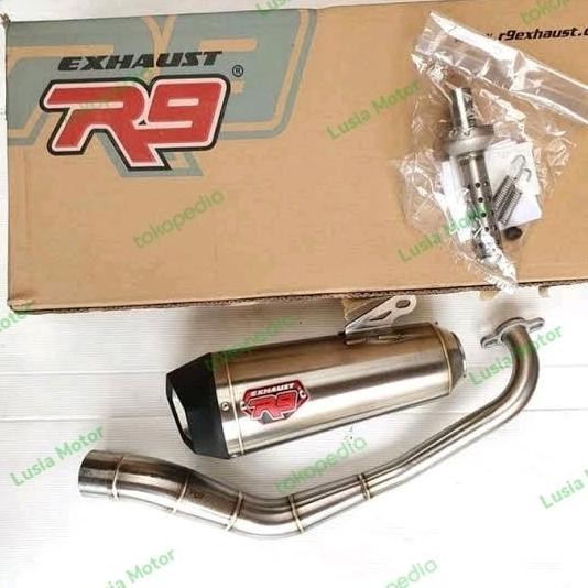 Promo Knalpot R9 New Alpha Vario 160 - Knalpot R9 Vario 160 COD