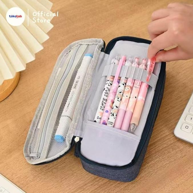 Tokotab - Angoo Magnetic Pencil Case Magnestand Pencil Case Tempat Pensil Standing Magnet Kawaii Pen